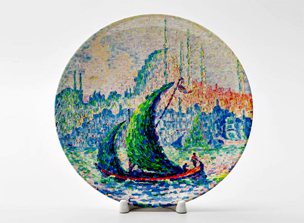 Decorative plate Signac Paul The Golden Horn