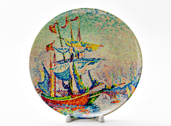 Decorative plate Signac Paul The Port of Golden Horn