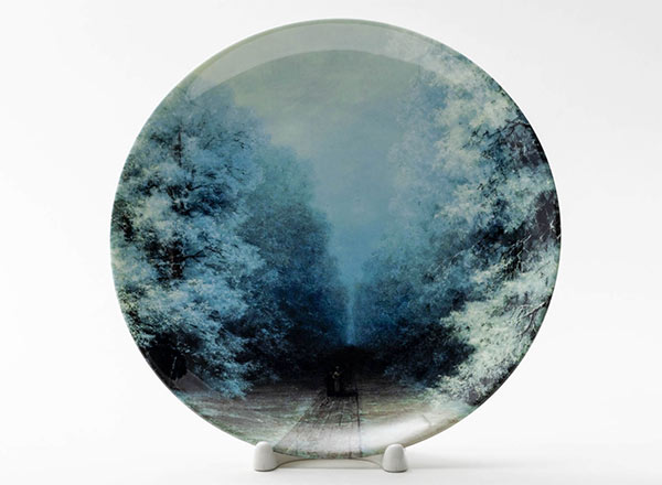 Decorative plate Aivazovsky Ivan Konstantinovich Winter landscape