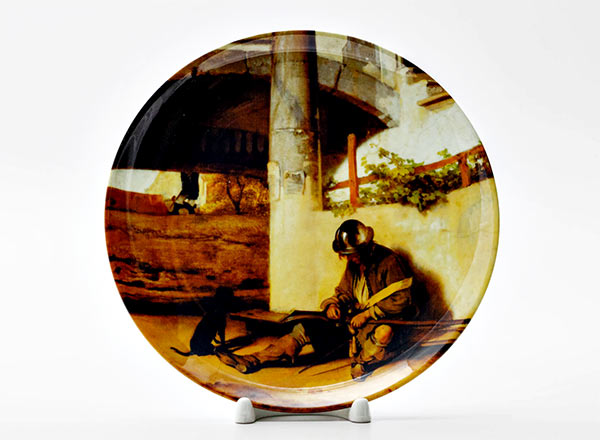 Decorative plate Carel Fabritius Warder