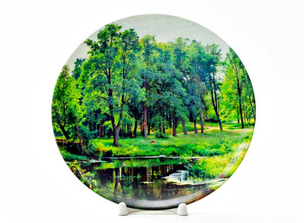 Decorative plate Shishkin Ivan Ivanovich In the park