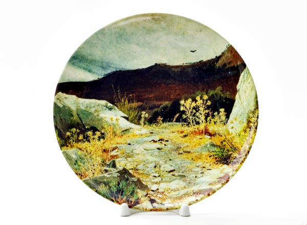 Decorative plate Shishkin Ivan Ivanovich Mountain path. Crimea