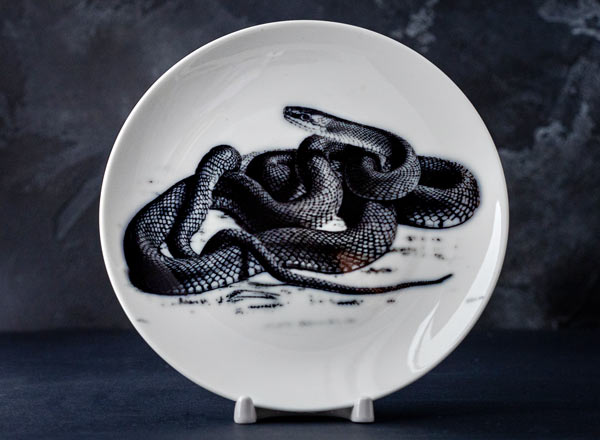 Decorative plate Unknown artist Black Mamba