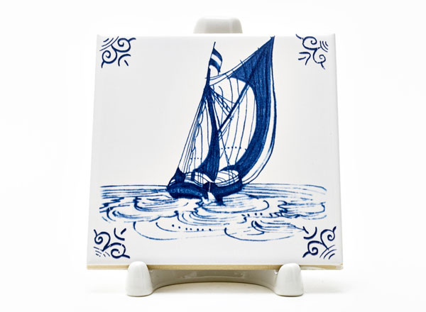 Tile Dutch. Sailboat 