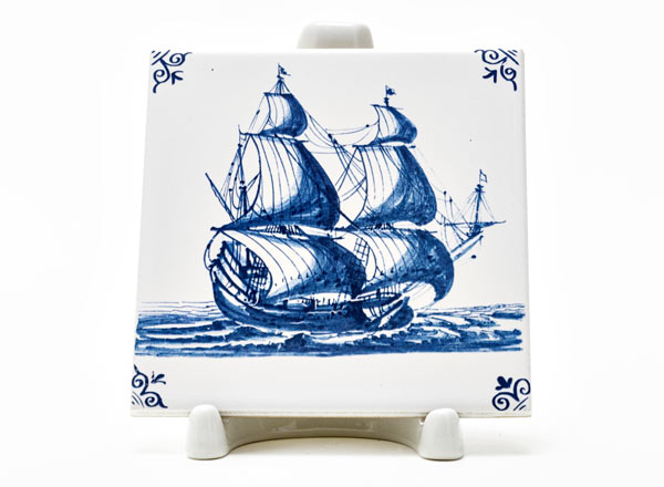 Tile Dutch. Spanish galleon 