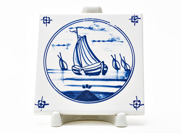 Tile Dutch. Sailboat 