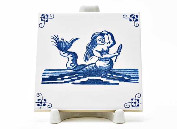 Tile Dutch. Mermaid 