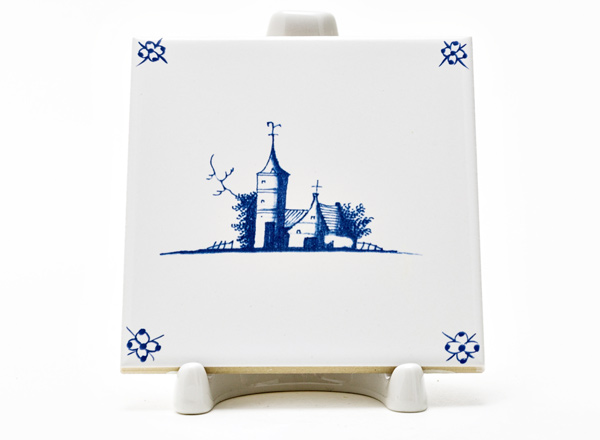 Tile Dutch. Village on an island 3 