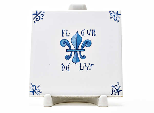 Tile Dutch. Fleur de Lys 