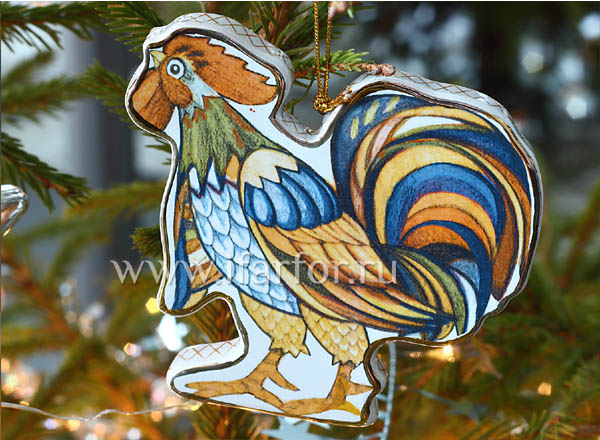 Christmas tree toy Rooster