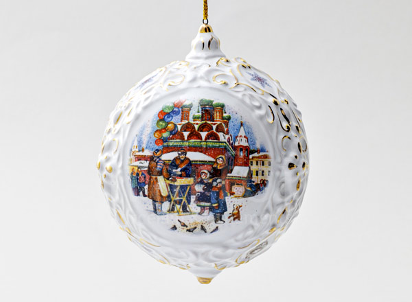 Christmas tree toy Big Christmas ball Maslenitsa