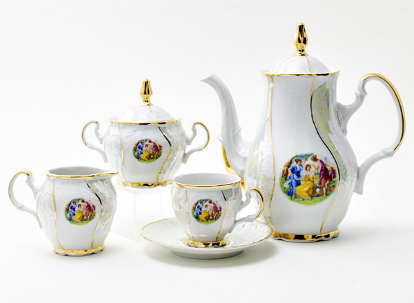 Coffee Set Madonna Mother of Pearl 6/17 Bernadotte