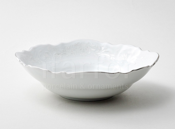 Salad bowl round Bernadotte Layering platinum Bernadotte