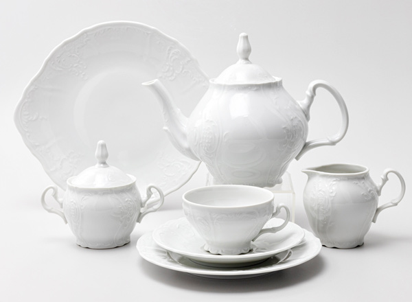 Tea Set Bernadotte Undecorated 12/42 Bernadotte