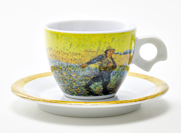 Cup and saucer Coffee Van Gogh. Sower DOVA