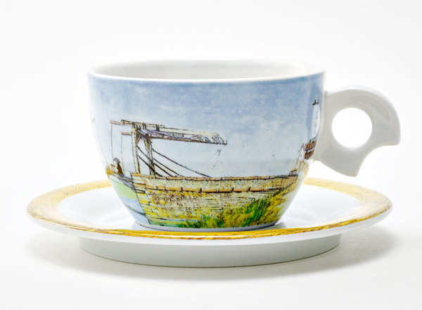 Cup and saucer tea Van Gogh. Channel DOVA