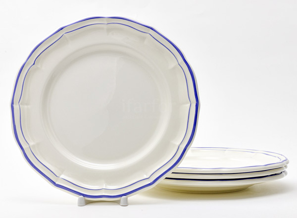 Set of plates Table FILET BLEUrn GIEN Rochelle