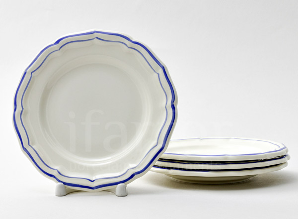 Set of plates Table FILET BLEUrn GIEN Rochelle