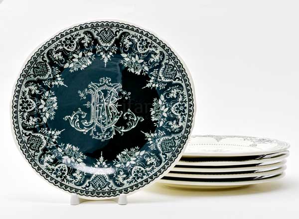 Set of plates Table DEPAREILLEES GIEN Champagne