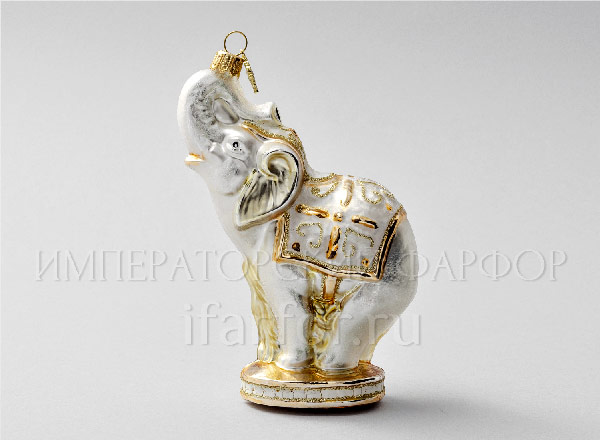 Christmas tree toy in a gift box 210х130мм Elephant