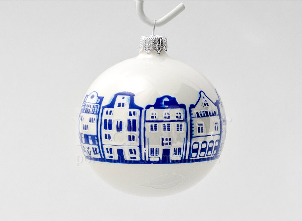 Christmas tree toy Christmas ball Holland. Dutch houses