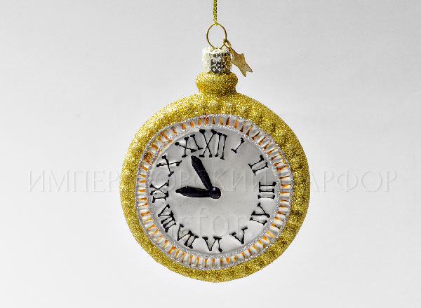 Christmas tree toy Clock Gold watch