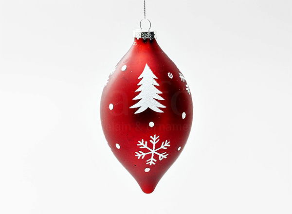 Christmas tree toy Cone Snowflake red