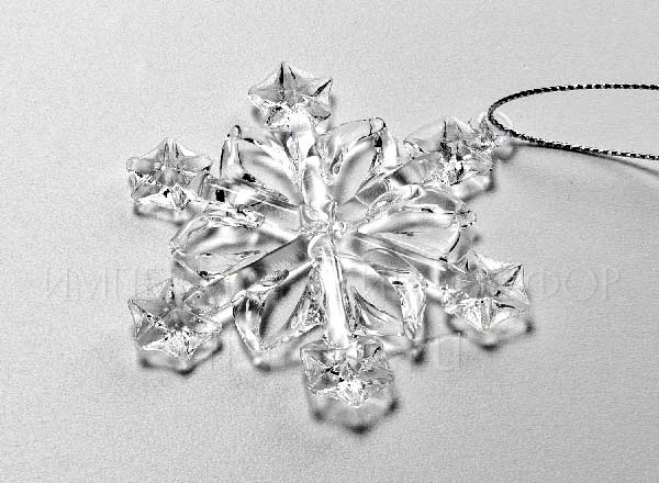 Christmas tree toy Flat snowflake Picture 2