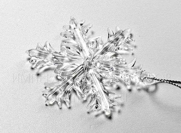 Christmas tree toy Flat snowflake Picture 3