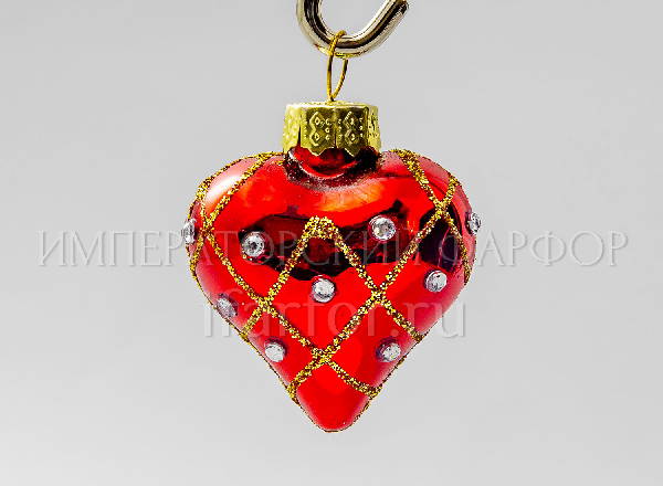 Christmas tree toy Heart Glitter