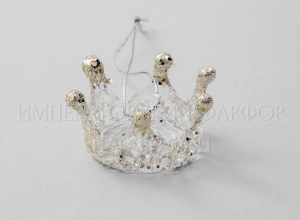 Christmas tree toy Crown Silver