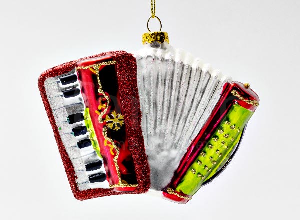 Christmas tree toy Musical instruments. Accordion