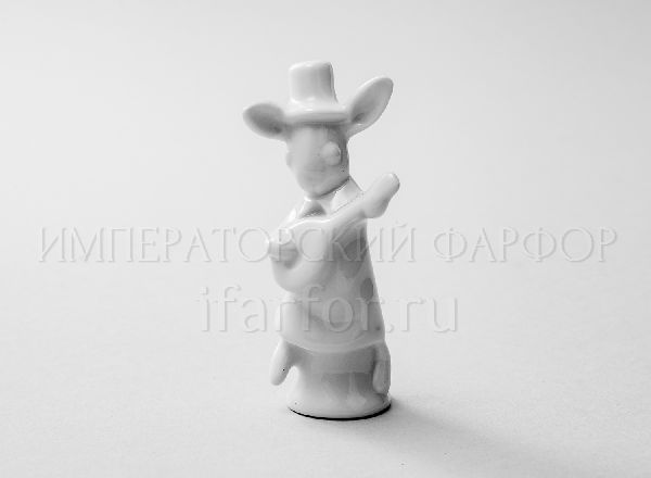 Sculpture Rabbit Banjo without painting