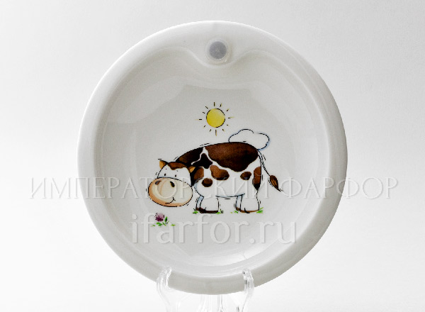 Plate with water heating Bull