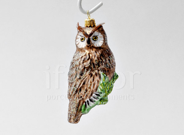 Christmas tree toy Owl Brown owl