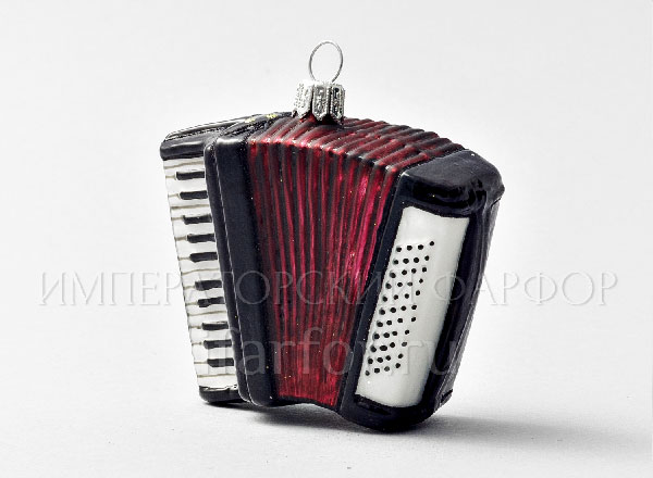 Christmas tree toy Musical instruments. Accordion