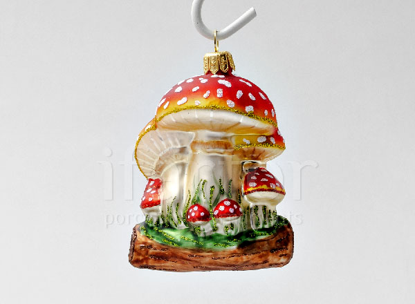 Christmas tree toy Mushrooms. Amanita family