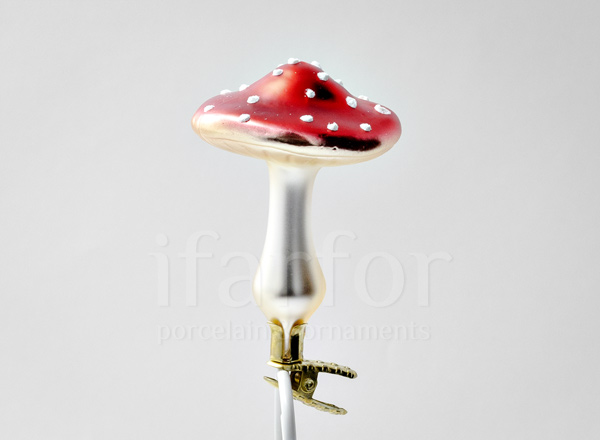 Christmas tree toy Mushrooms. Fly agaric