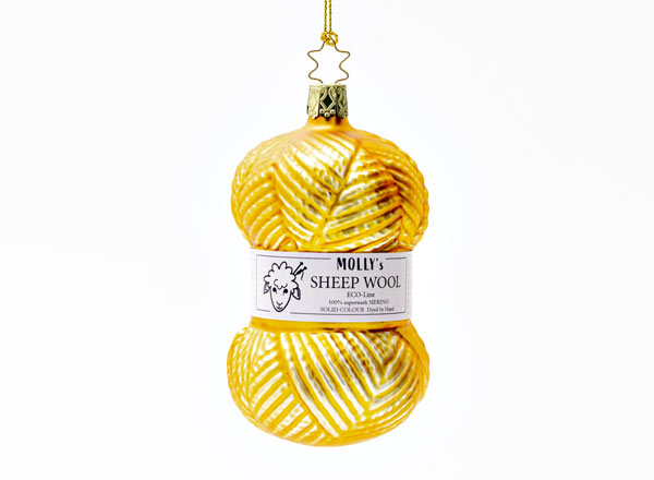 Christmas tree toy Yarn yellow