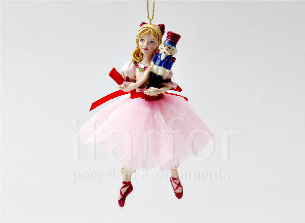 Christmas tree toy Girl with a Nutcracker The girl with the nutcracker ballerina Clara