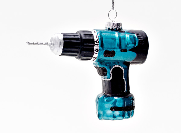 Christmas tree toy Electric drill blue