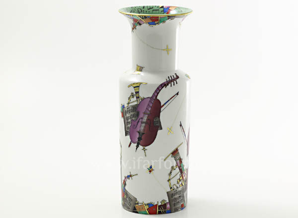 Vase Favorite motive Cylindrical