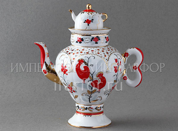 Teapot brewing Folk motifs Samovarchik