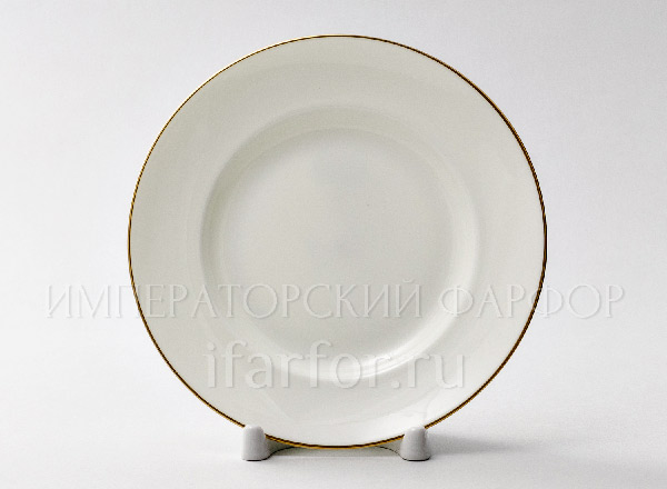 Plate shallow Gold ribbon