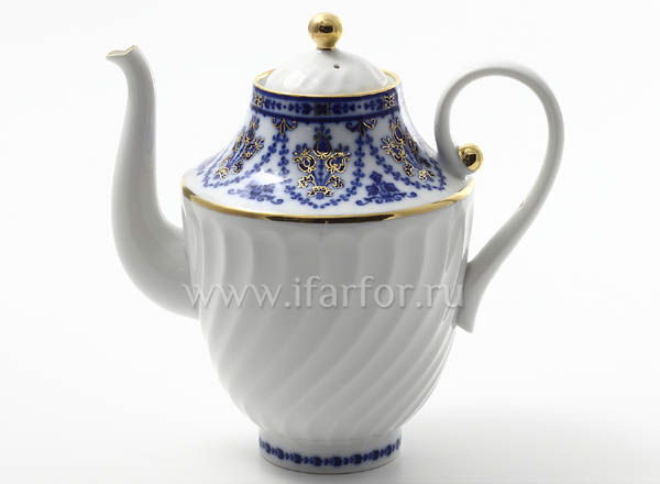 Coffe-pot Cobalt frieze Twisted