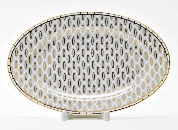 Dish/ platter oval Salamander Gray Premium