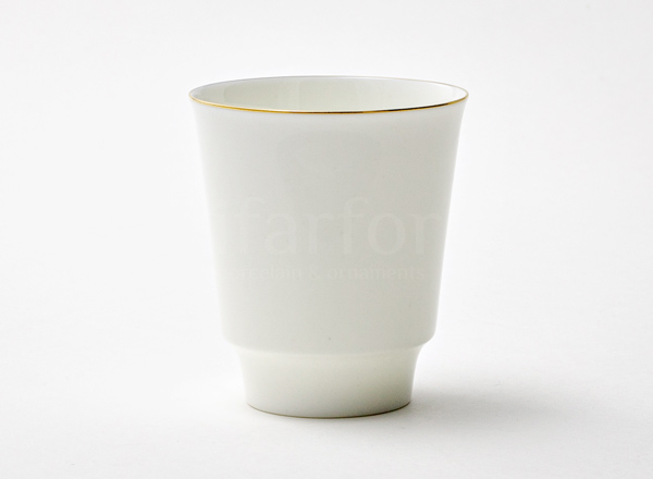 Coffee cup without handle Gold edging May