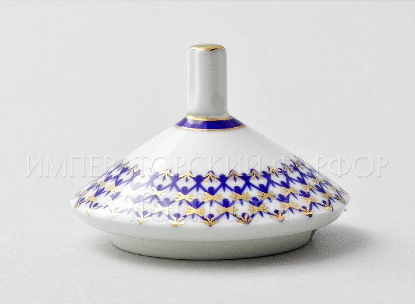 Lid for teapot Cobalt net Domed