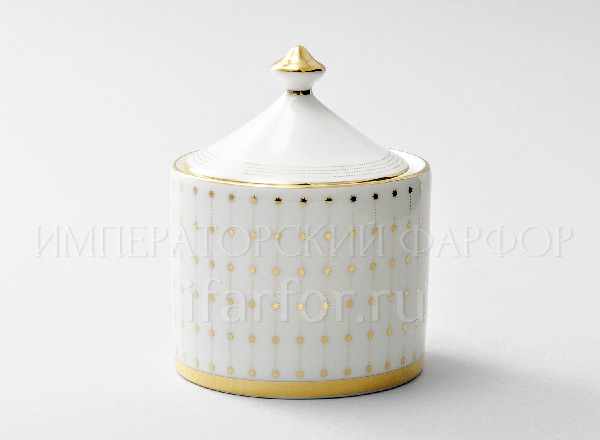 Sugar bowl Azur gold Idyll