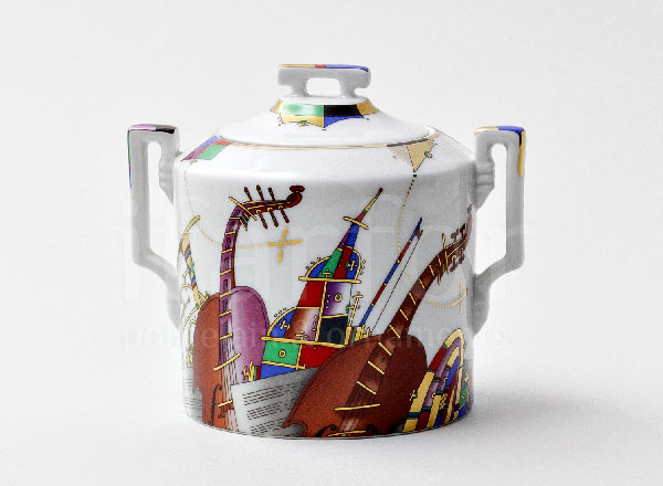 Sugar bowl Musical instruments Armorial